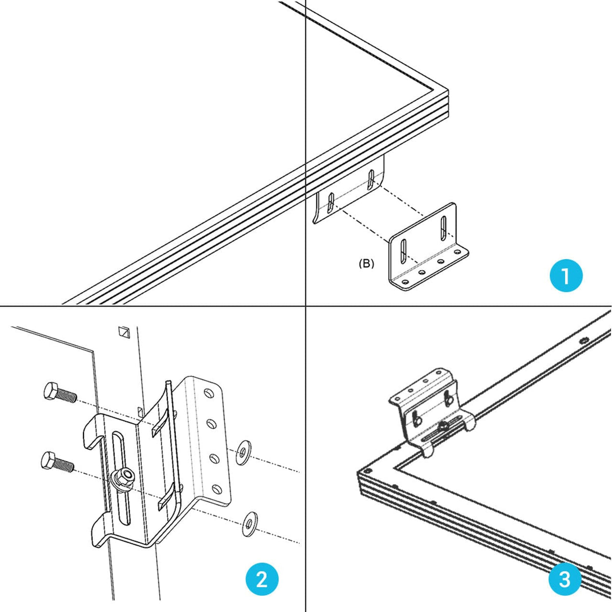 Renogy Solar Panel Mounting Curved Z Brackets Solar Panel Mounts Renogy