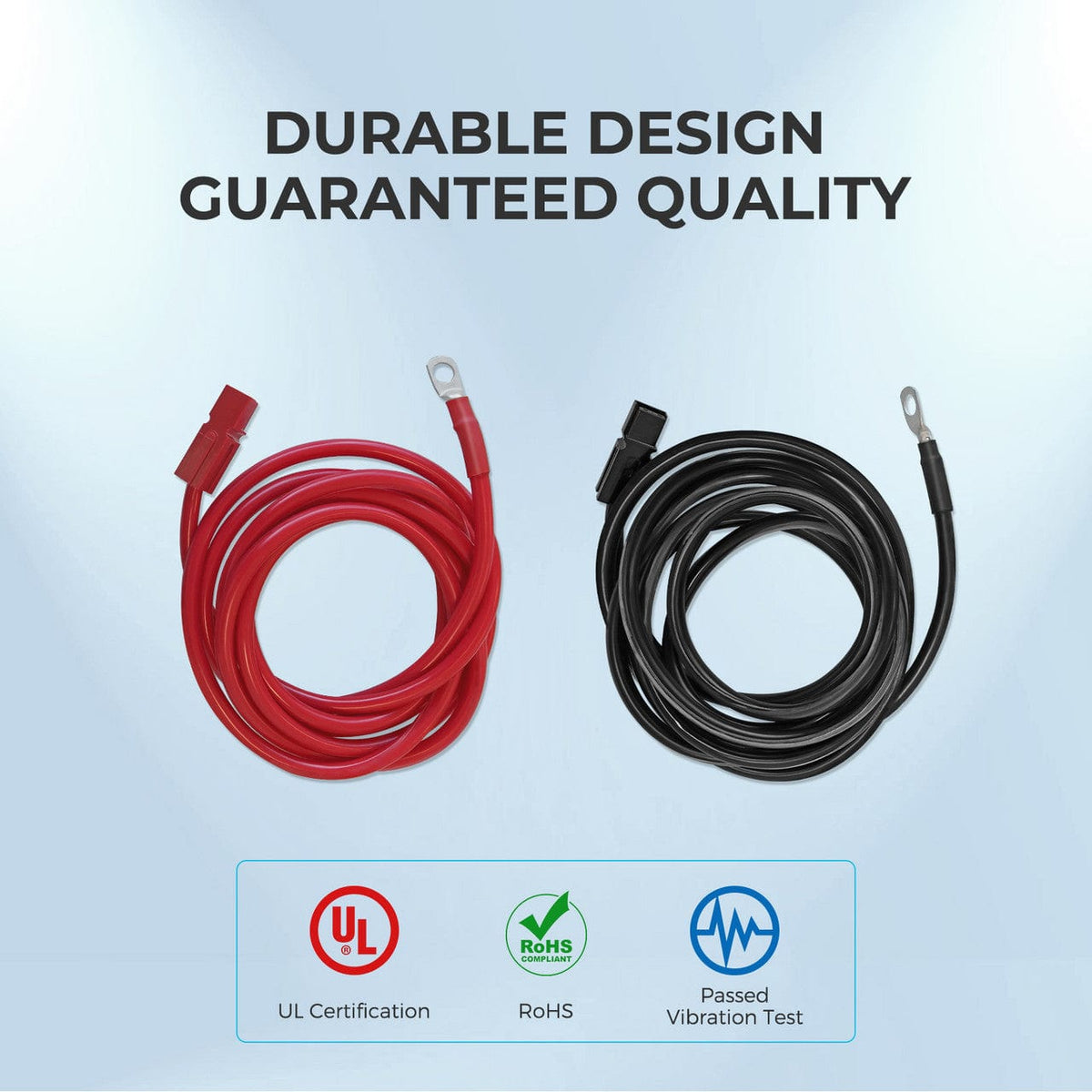 Renogy 10FT 6AWG Anderson Adapter Cable (Anderson PP75 - 3/8 in Lugs） Battery & Inverter Cables Renogy