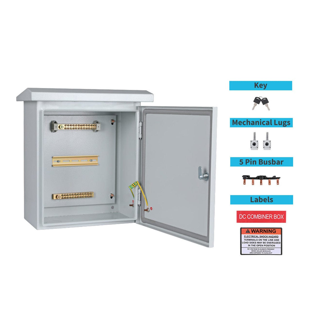 Renogy 5 Strings Solar Combiner Box PV Combiner Boxes Renogy