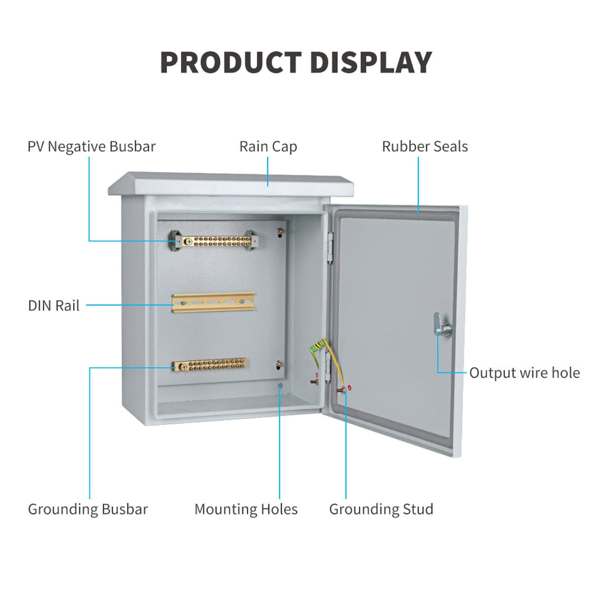 Renogy 5 Strings Solar Combiner Box PV Combiner Boxes Renogy