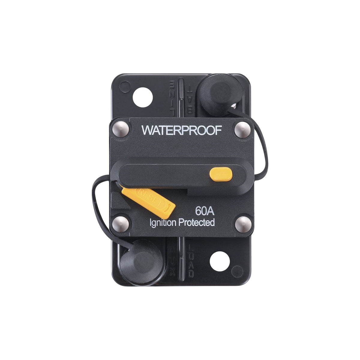 RICH SOLAR Single Pole Waterproof Circuit Breaker | Waterproof Thermal Type Breaker | Choose Amp: 40A, 60A, 80A, 100A, 120A, 150A, 150A, 200A, 250A Circuit Breakers RICH SOLAR 60A