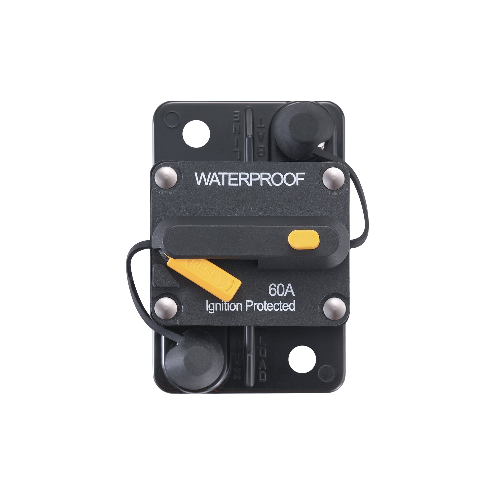 RICH SOLAR | Single Pole Waterproof Circuit Breaker | Waterproof Thermal Type Breaker | Choose Amp: 40A, 60A, 80A, 100A, 120A, 150A, 200A, 250A Circuit Breakers Rich Solar 60A