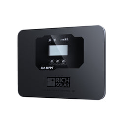 RICH SOLAR BRAVO FLUSH 30 | 30 Amp Flush Mount MPPT Solar Charge Controller | Premium 30A 12V/24V MPPT Flush Mount Solar Controller for RVs, Trailers, Campers, Vans, Boats, Off-Grid | #1 Flush Mount MPPT Solar Controller MPPT Charge Controllers RICH SOLAR