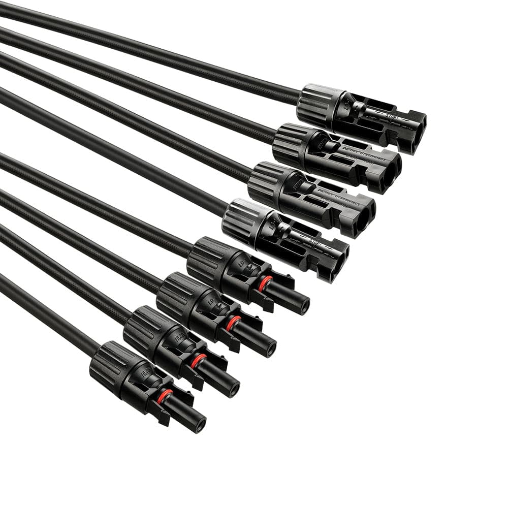 RICH SOLAR Y Branch Parallel Adapters 4-to-1 | 4-to-1 Weatherproof Parallel Adapters for Solar Panels | Easy to Install Connectors RICH SOLAR