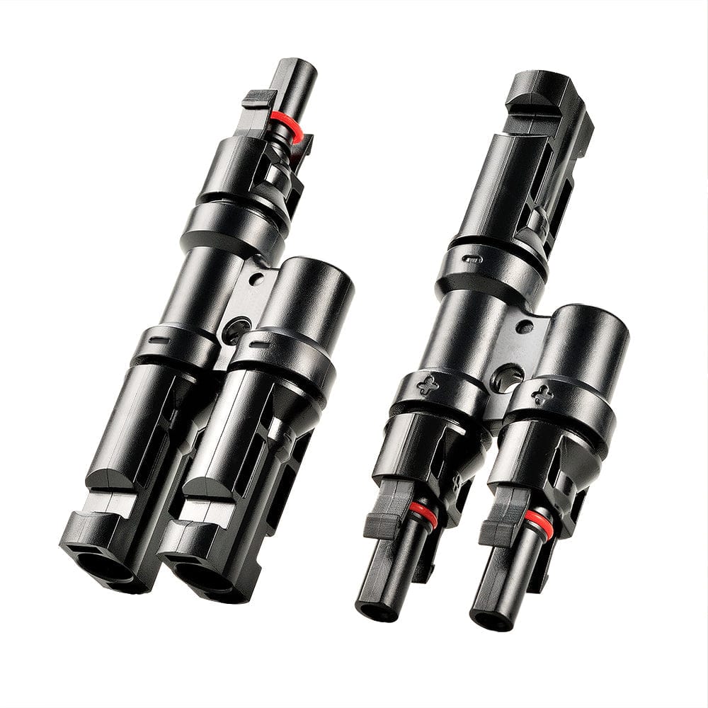 RICH SOLAR Y Branch 2-to-1 Solar Panel Parallel Connectors | Weatherproof PV Parallel Solar Connectors | Plug and Play Wire Terminals & Connectors RICH SOLAR Default Title
