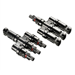 RICH SOLAR Y Branch Parallel Connectors 3-to-1 | 3-to-1 Weatherproof Parallel Connectors for Solar Panels | Easy Install Wire Terminals & Connectors RICH SOLAR