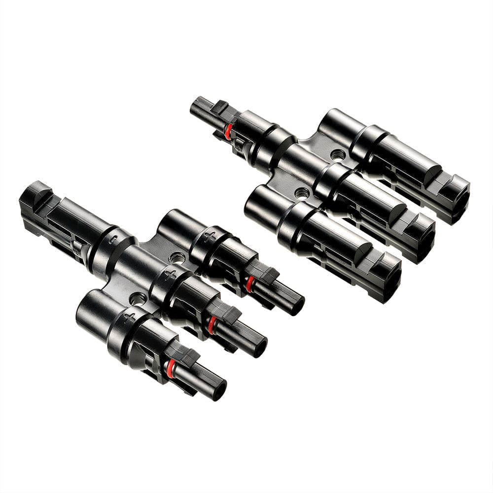 RICH SOLAR Y Branch Parallel Connectors 3-to-1 | 3-to-1 Weatherproof Parallel Connectors for Solar Panels | Easy Install Wire Terminals & Connectors RICH SOLAR
