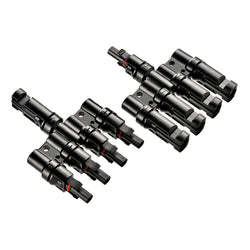 RICH SOLAR Y Branch 2-to-1 Solar Panel Parallel Connectors | Weatherproof PV Parallel Solar Connectors | Plug and Play Wire Terminals & Connectors RICH SOLAR