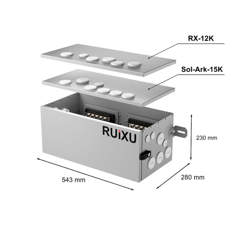 RUiXU Conduit Box for RUiXU Lithi2-16 with RX-12K or Solark 15K