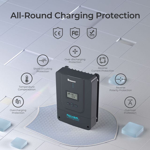 Renogy Rover 60 Amp MPPT Solar Charge Controller Solar Charge Controllers Renogy