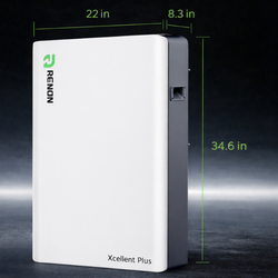 Renon Power 16kWh, 48 Volt Wall Mount Lithium Battery