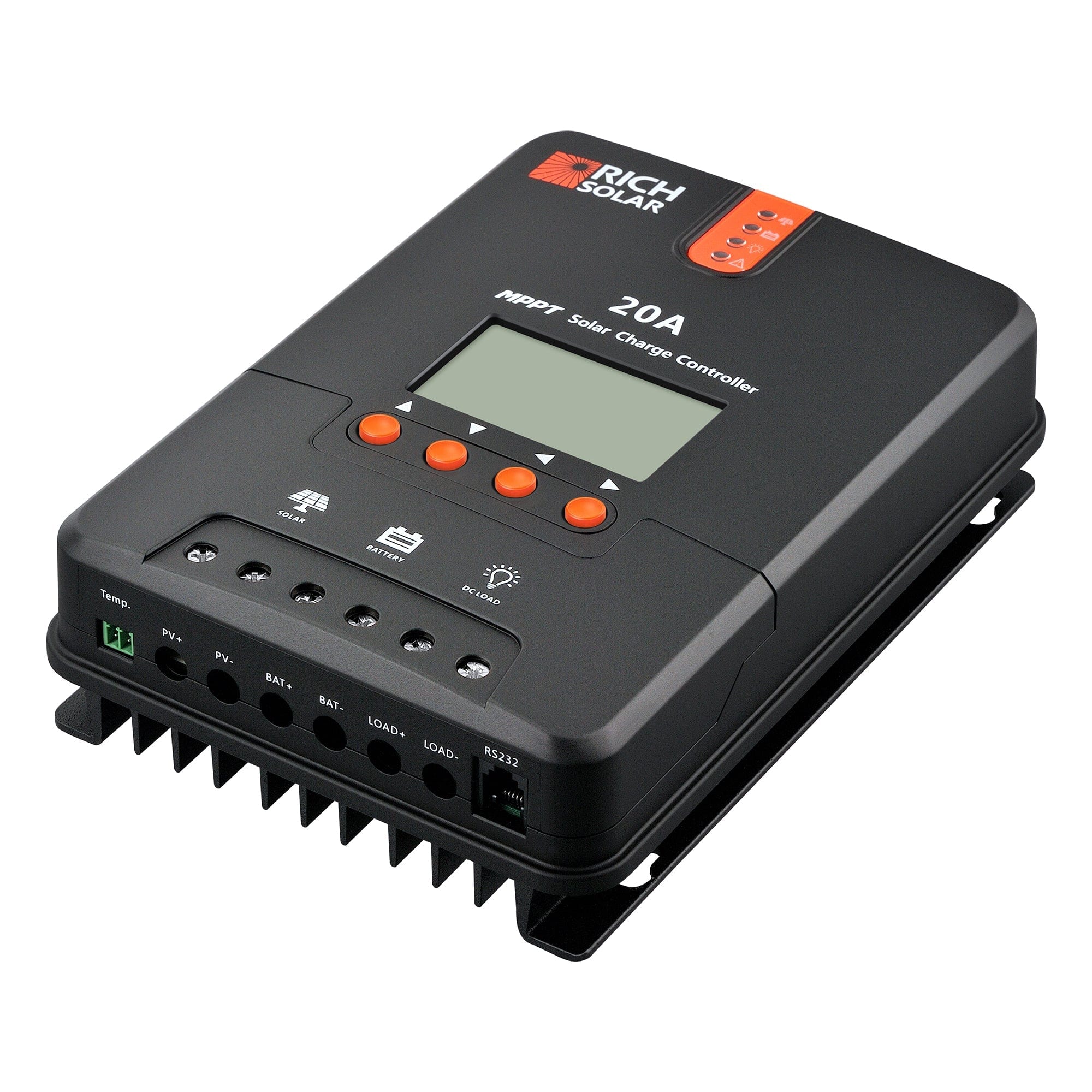 RICH SOLAR 20 Amp MPPT Solar Charge Controller MPPT Charge Controllers RICH SOLAR