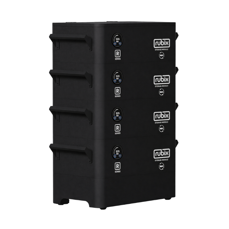 Rubix Battery 24 Volt 560 AH, R-Series, Lithium Battery - Black