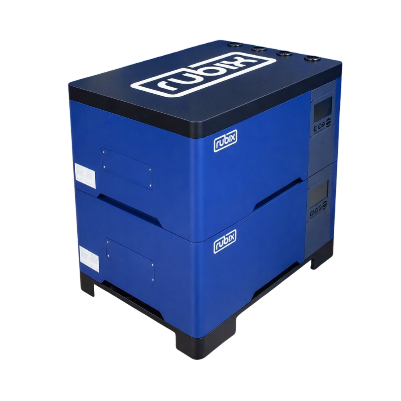 Rubix Battery 48 Volt 100 AH, Giga Stack Series, Lithium Battery - Blue