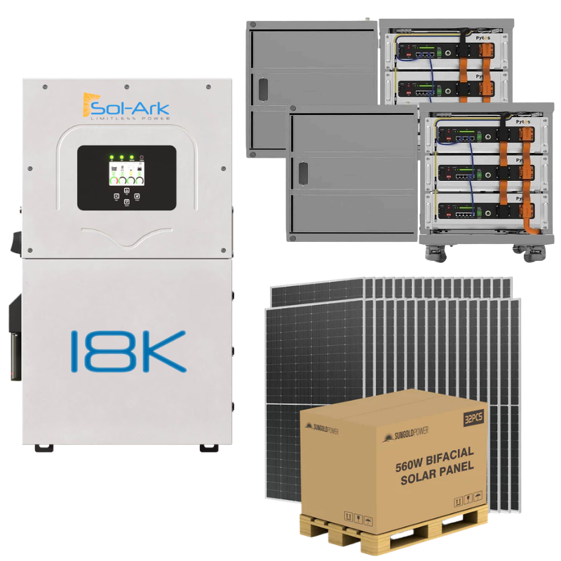 Sol-Ark Pytes Pro 18K Solar Kit