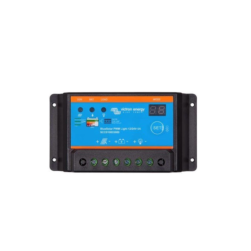 Victron BlueSolar PWM-Light Charge Controller 12/24V 5A – SCC010005000 Storage Solutions Victron Energy