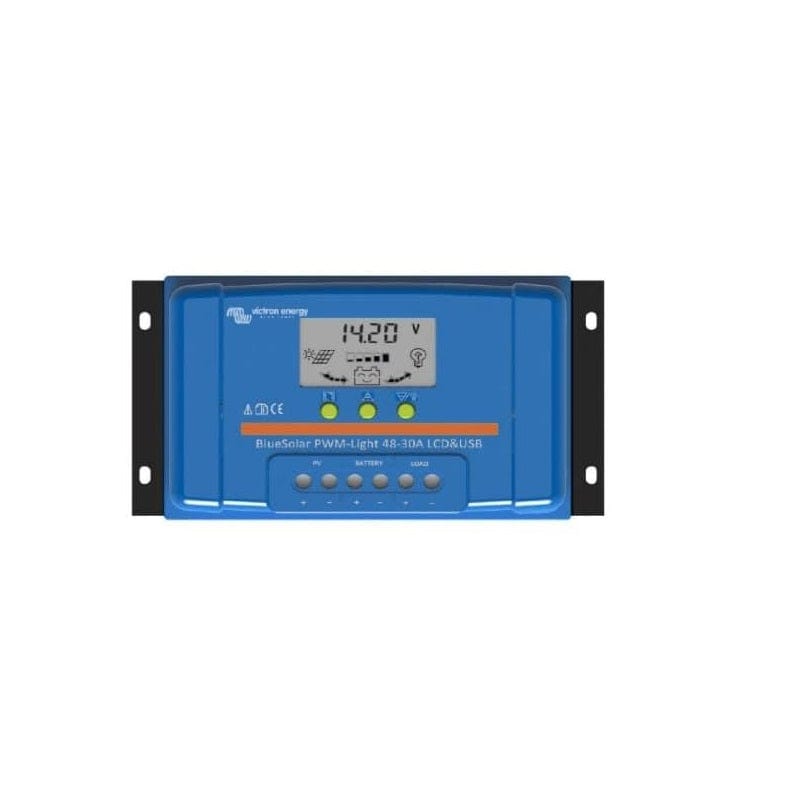 Victron BlueSolar PWM-LCD&USB Charge Controller 12/24V 5A – SCC010005050 Charge Controllers Victron Energy