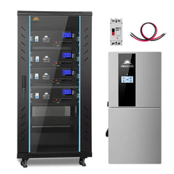 SunGold Power Hybrid Solar Kit 11.4KW 48V Split Phase 20.48KWH Lithium Battery 450 Watt Solar Panel