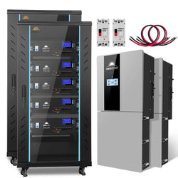 SunGold Power Hybrid Solar Kit 11.4KW 48V Split Phase 51.2 KWH Lithium Battery 36 X 450 Watt Solar Panel