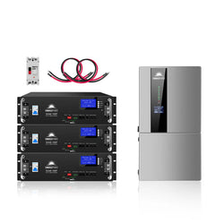 SunGold Power Hybrid Solar Kit 7.6KW 48V Split Phase 15.36KWH Lithium Battery 12 X 500 Watt Solar Panel