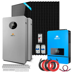 Sungold Power Off-Grid Solar Kit 12 X 415 WATTS SOLAR PANELS 2 X 10.24KWH LITHIUM BATTERY 8000W SOLAR INVERTER 48VDC 120V/240V | SGM-8K20T