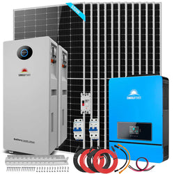 Sungold Power Off-Grid Solar Kit 12 X 550 WATTS SOLAR PANELS 32.14KWH LITHIUM BATTERY 10KW SOLAR INVERTER 48VDC 120V/240V | SGR-10K32P