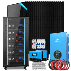 Sungold Power Off-Grid Solar Kit 18000W 48VDC 120V/240V LifePo4 20.48KWH Lithium Battery 18 X 415 Watts Solar Panels Solar Kits SunGoldPower