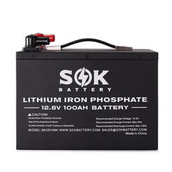 SOK Battery 12V 100Ah LiFePO4 Battery With Bluetooth & Built-in Heater Batteries SOK Battery
