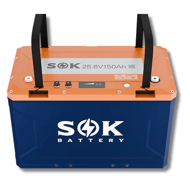 SOK Battery 24V 150AH, PLASTIC BOX, with Blutooth, Heater PAD, Victron/NMEA 2000 Communication Battery SOK Battery