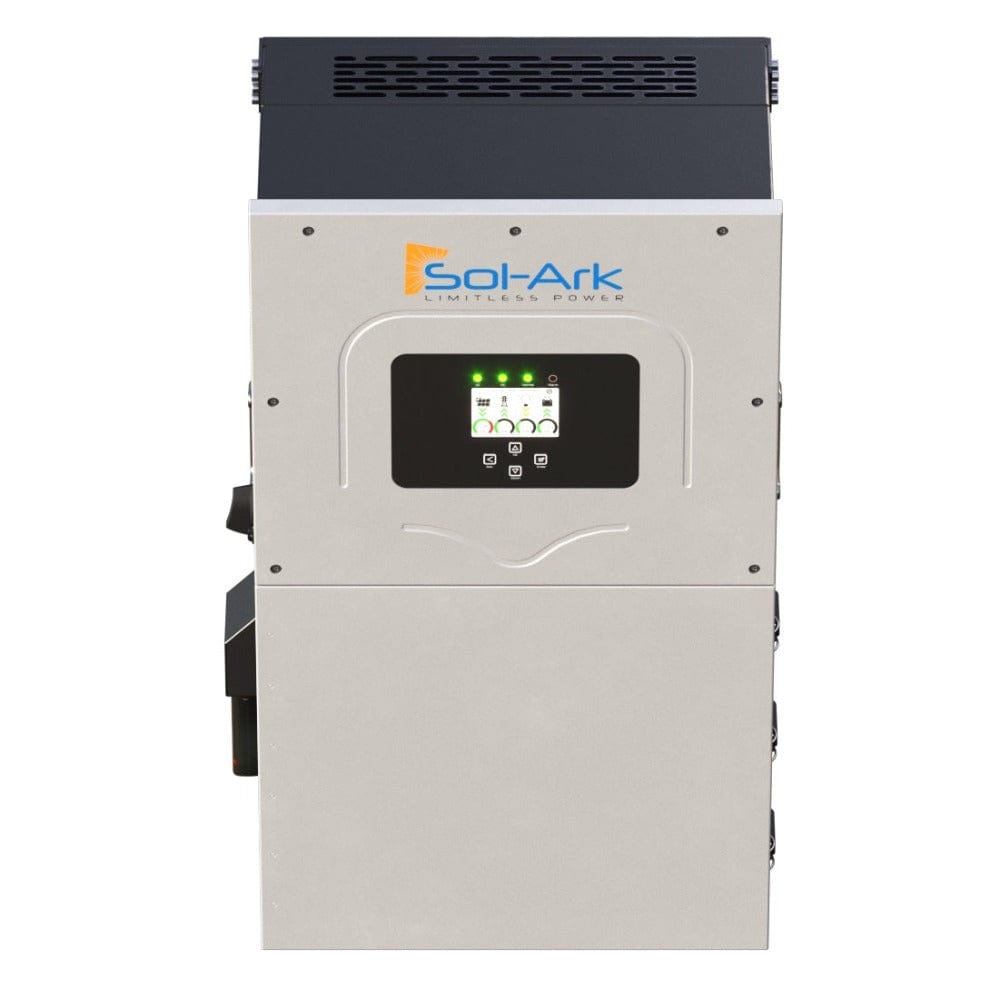Sol-Ark 15K 120/240/208V 48V [All-In-One] Pre-Wired Hybrid Solar Inverter | 10 Year Warranty Hybrid Inverters Sol-Ark