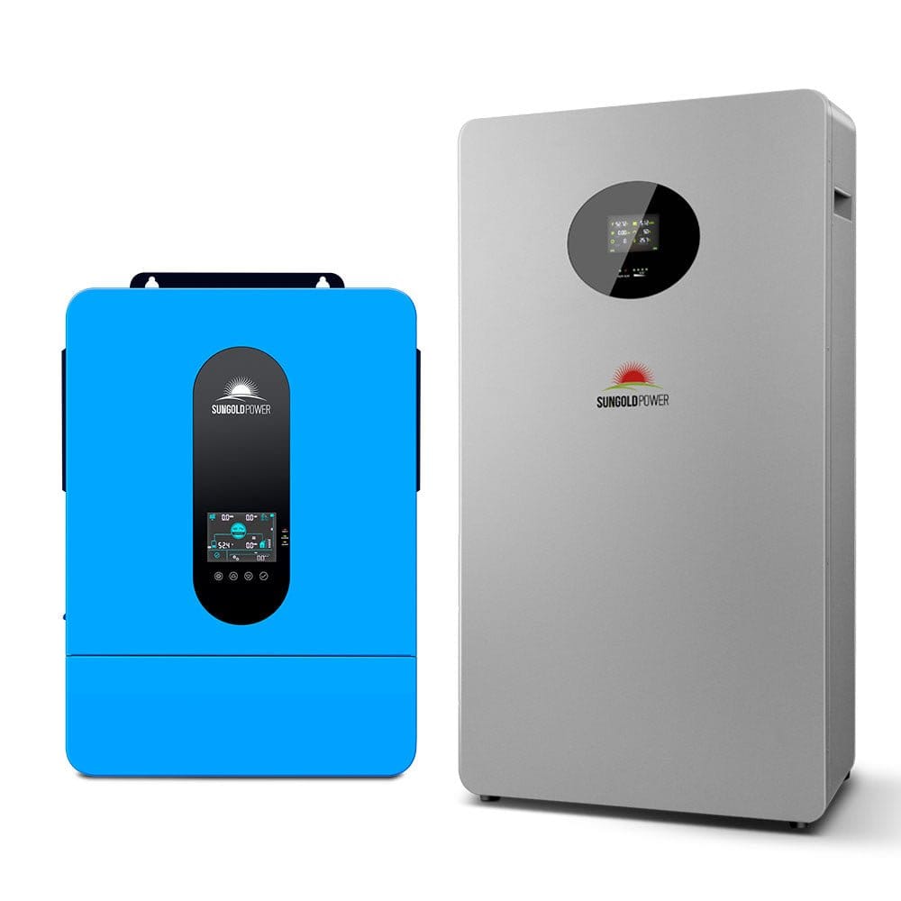 SunGold Power | 6.5kW 48V Split Phase Solar Inverter | SPH6548P Hybrid Inverters SunGoldPower Inverter+200AH Lithium Battery