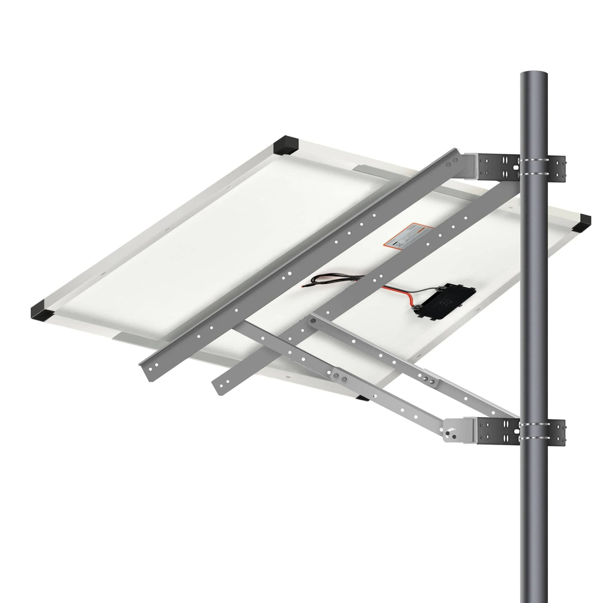RICH SOLAR | Side Pole Mounts | Side Pole Mount for 1 Solar Panel | Designed for RICH SOLAR MEGA Series Solar Panels under 250W | Easy to Install Side Pole Mounts RICH SOLAR