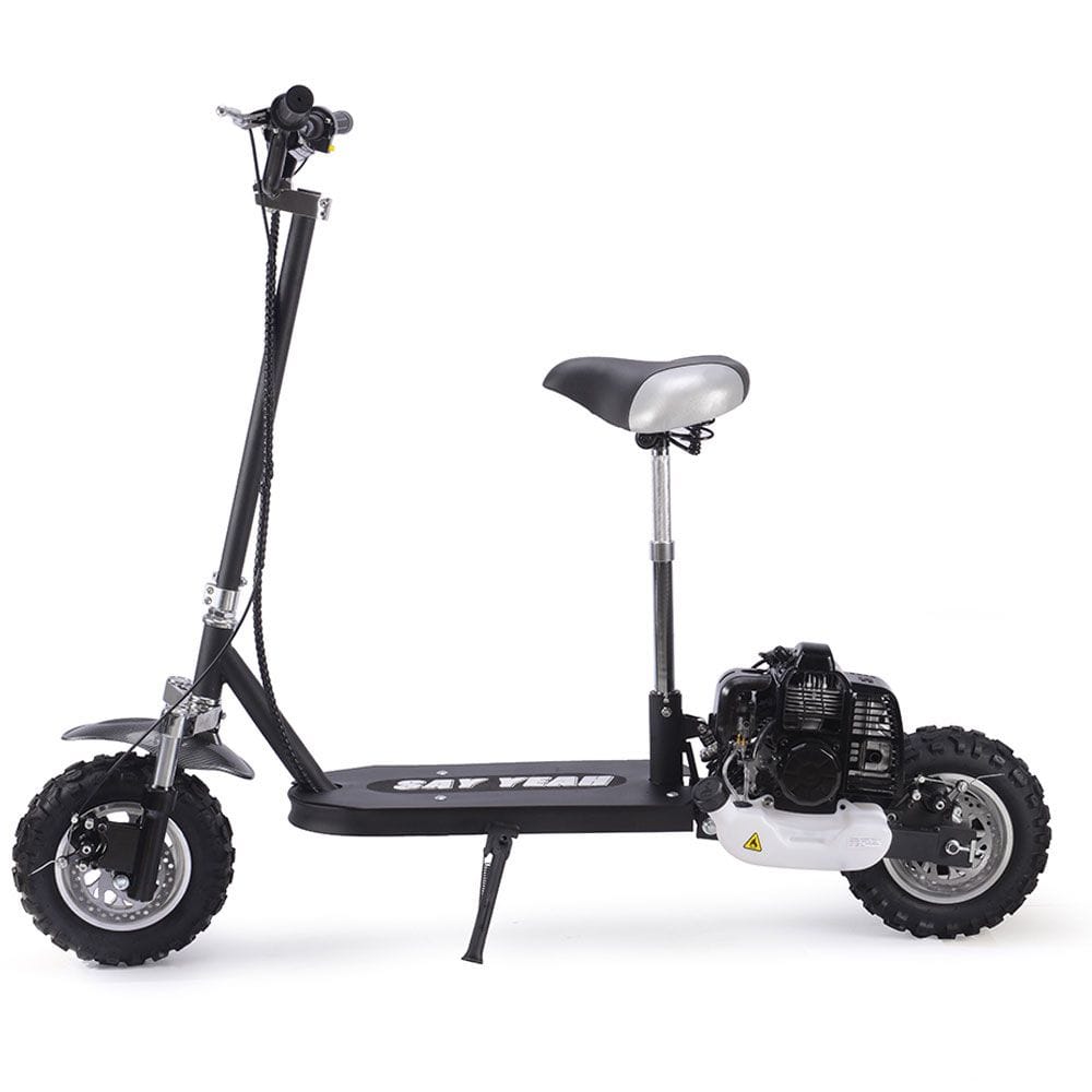 Mototec Say Yeah 49cc Gas Scooter Black Gas Scooters MotoTec