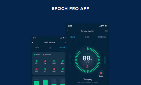 Epoch 12V 50Ah LiFePO4 Battery with Bluetooth - Epoch Essentials Batteries Epoch Batteries