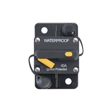 RICH SOLAR Single Pole Waterproof Circuit Breaker | Waterproof Thermal Type Breaker | Choose Amp: 40A, 60A, 80A, 100A, 120A, 150A, 150A, 200A, 250A Circuit Breakers RICH SOLAR 40A