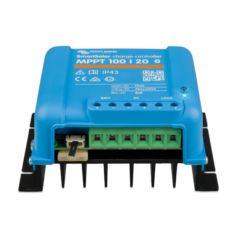 Victron Energy 20 Amp MPPT 12/24/48 VDC 100 VOC (Smart Solar), Solar Charge Controller