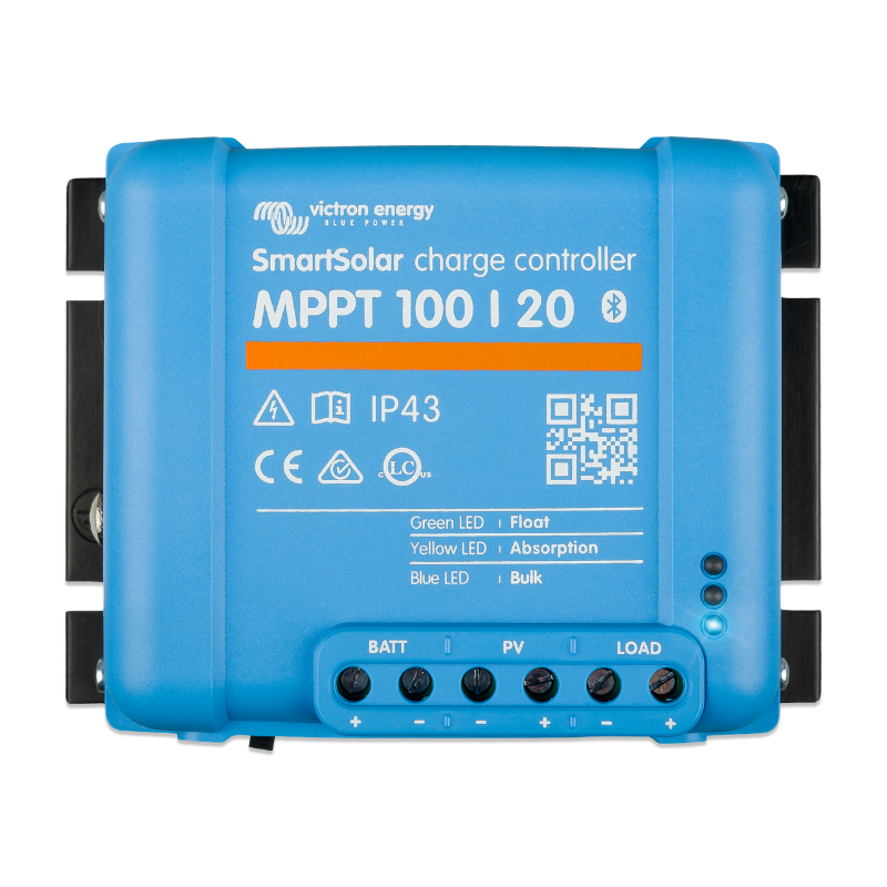 Victron Energy 20 Amp MPPT 12/24/48 VDC 100 VOC (Smart Solar), Solar Charge Controller