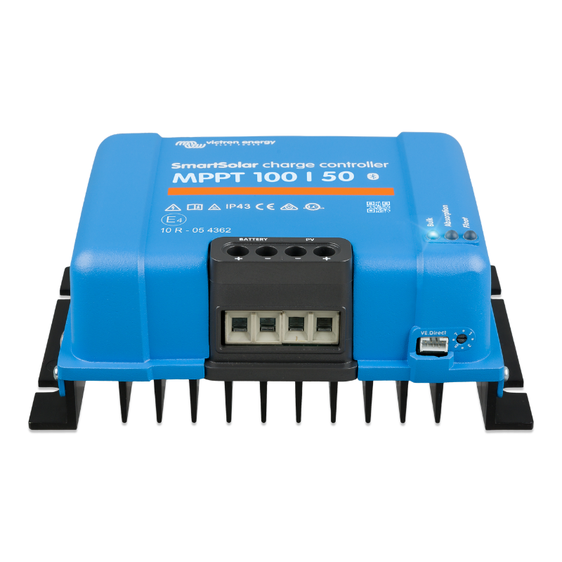 Victron Energy 50 Amp MPPT 12/24 VDC 100 VOC (Smart Solar), Solar Charge Controller
