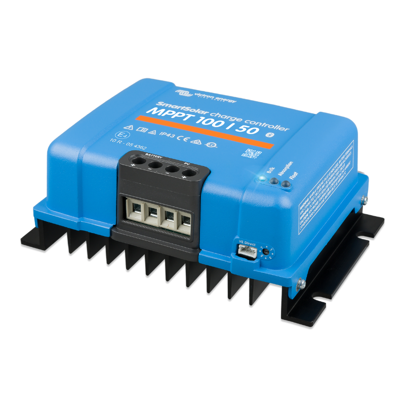 Victron Energy 50 Amp MPPT 12/24 VDC 100 VOC (Smart Solar), Solar Charge Controller