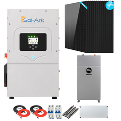 Sol-Ark 12K Complete Hybrid Solar Kit | 7kW Solar | 16kWh Wall Mount Batteries