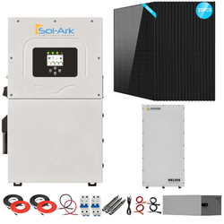 Sol-Ark 15K Complete Hybrid Solar Kit | 10kW Solar | 16kWh Wall Mount Batteries