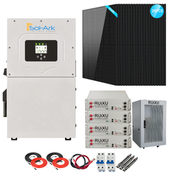 Sol-Ark 15K Complete Hybrid Solar Kit | 10kW Solar | 20.48kWh Server Rack Batteries