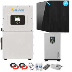Sol-Ark 15K Complete Hybrid Solar Kit | 10kW Solar | 16kWh Wall Mount Batteries