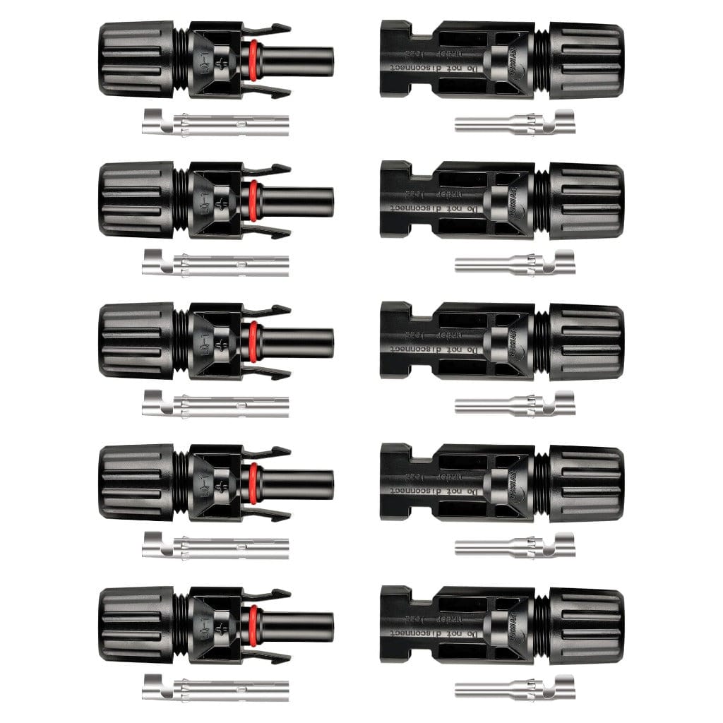 RICH SOLAR Solar Connectors | Solar Panel Connectors with Male and Female Connection | DIY Connectors RICH SOLAR