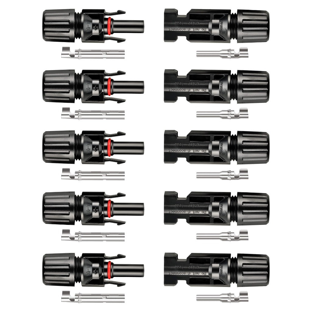 RICH SOLAR | MC4 Solar Connectors | Solar Panel Connectors with Male and Female Connection | DIY Connectors Rich Solar