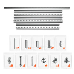 RICH SOLAR Solar Ground Mount | Fit MEGA 100/100 SLIM/MEGA 150 | Adjustable, Easy-to-Install Brackets for 1-4 Panels