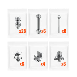 RICH SOLAR Solar Ground Mount | Fit MEGA 100/100 SLIM/MEGA 150 | Adjustable, Easy-to-Install Brackets for 1-4 Panels