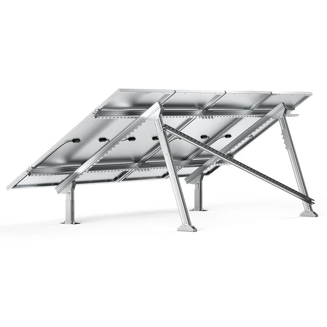RICH SOLAR Solar Ground Mount | Fit MEGA 100/100 SLIM/MEGA 150 | Adjustable, Easy-to-Install Brackets for 1-4 Panels