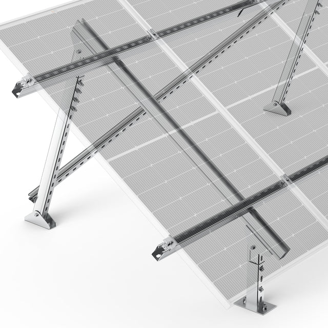 RICH SOLAR Solar Ground Mount | Fit MEGA 100/100 SLIM/MEGA 150 | Adjustable, Easy-to-Install Brackets for 1-4 Panels