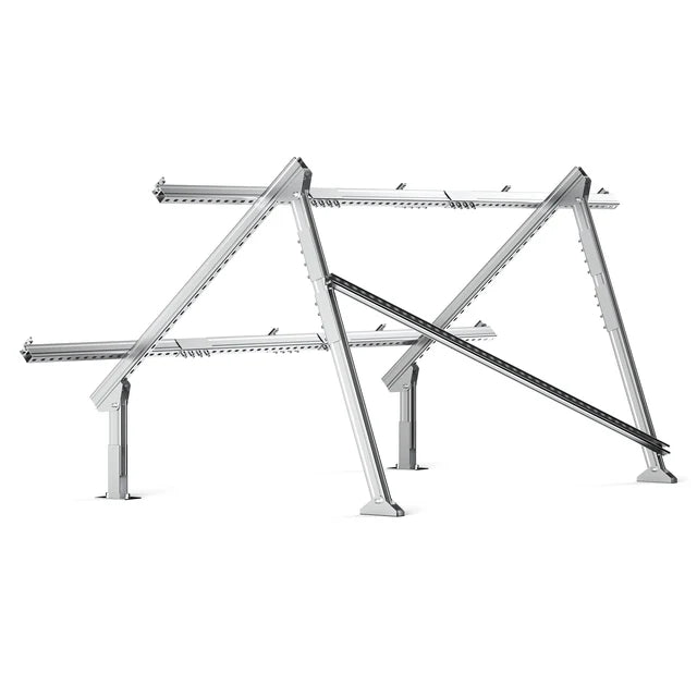 RICH SOLAR Solar Ground Mount | Fit Mage 200/Mega 220/Mega 250 | Adjustable, Easy-to-Install Brackets for 1-4 Panels